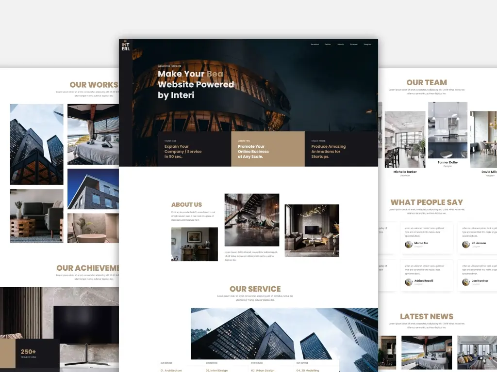 website company profile bisnis modern profesional